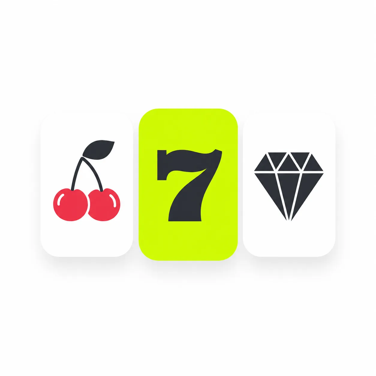 Minimalistyczne bębny automatu z jednym akcentem lime w Yep Casino